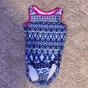 Plum Practicewear Blue Tye-Dye Leotard